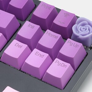 Rose Pastel Flower Artisan Keycap Cherry MX Mechanical Gaming Keyboards image 4