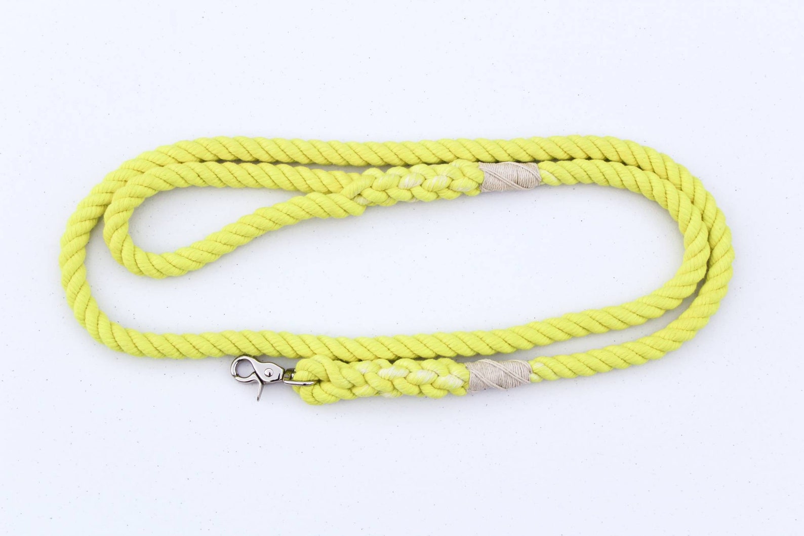 Rope Leash amalfi Yellow Cotton Rope Dog Leash Etsy