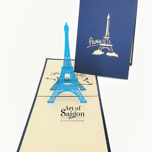 Paris Eiffel Tower Pop Up Card