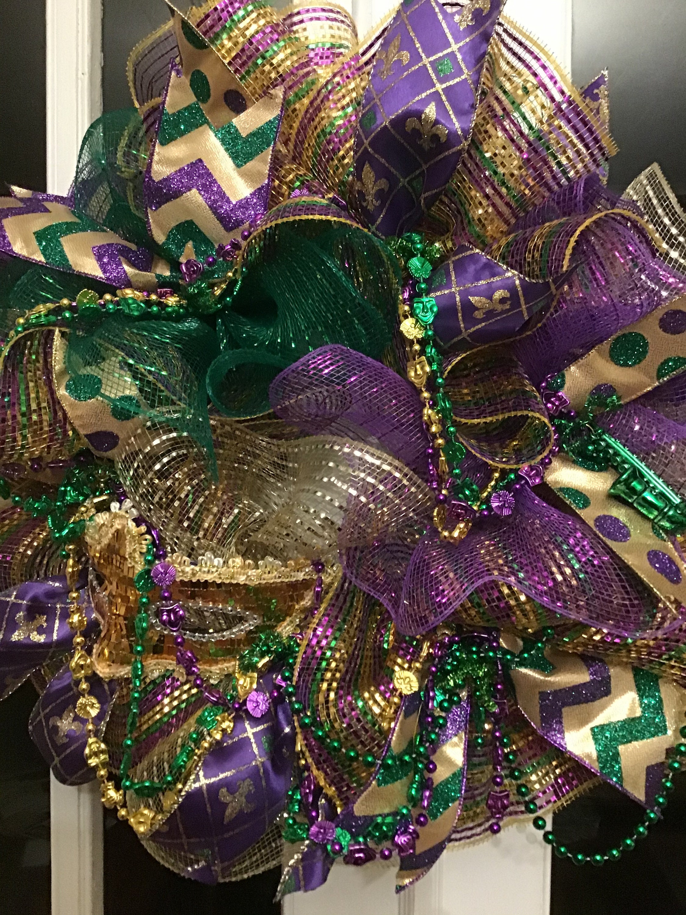 mardi gras candle rings