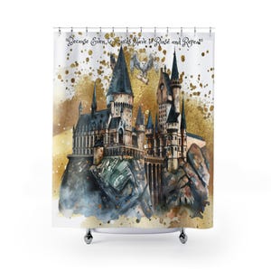 Wizard School Shower Curtain: Magical Bathroom Decor