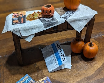 Miniature pumpkins carving stencil set, Vintage Halloween books, Halloween  newspaper, pumpkin stencils, PRINTABLE PNG instant download