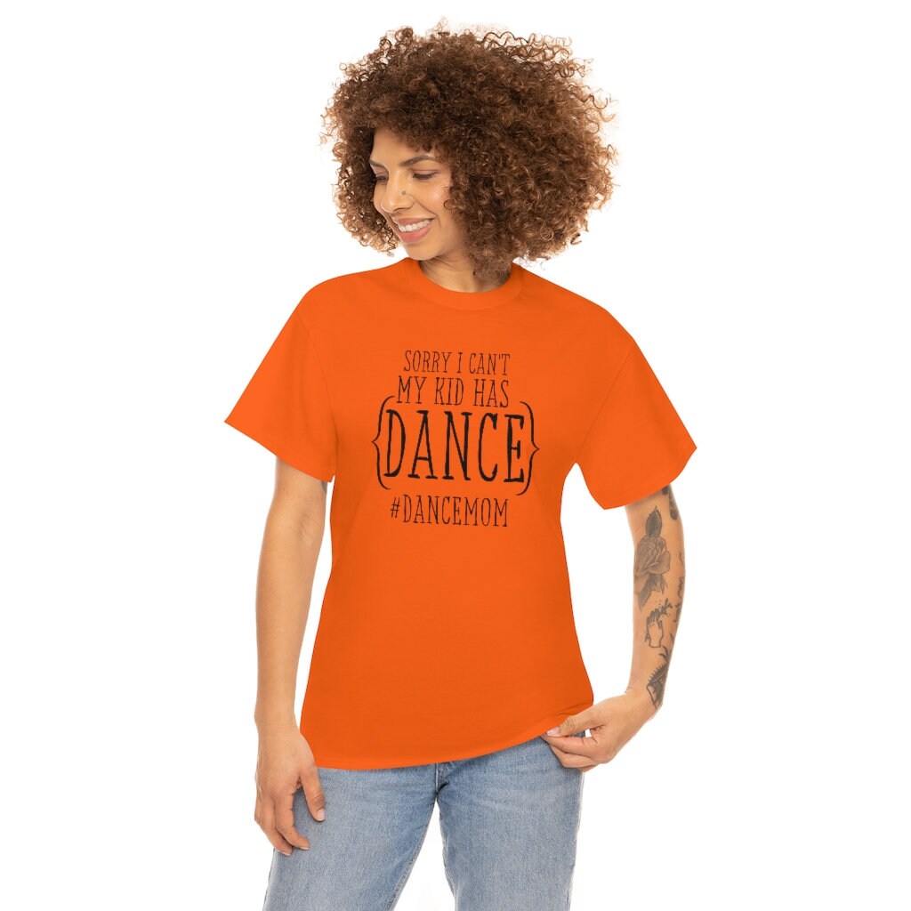 Orange t shirt kid dance hotsell