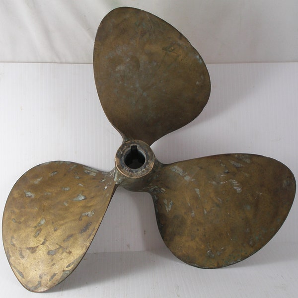 Antique Bronze nautical propeller 16" Columbian Bronze Propeller Nautical Gifts, salvaged Nautical Decoration