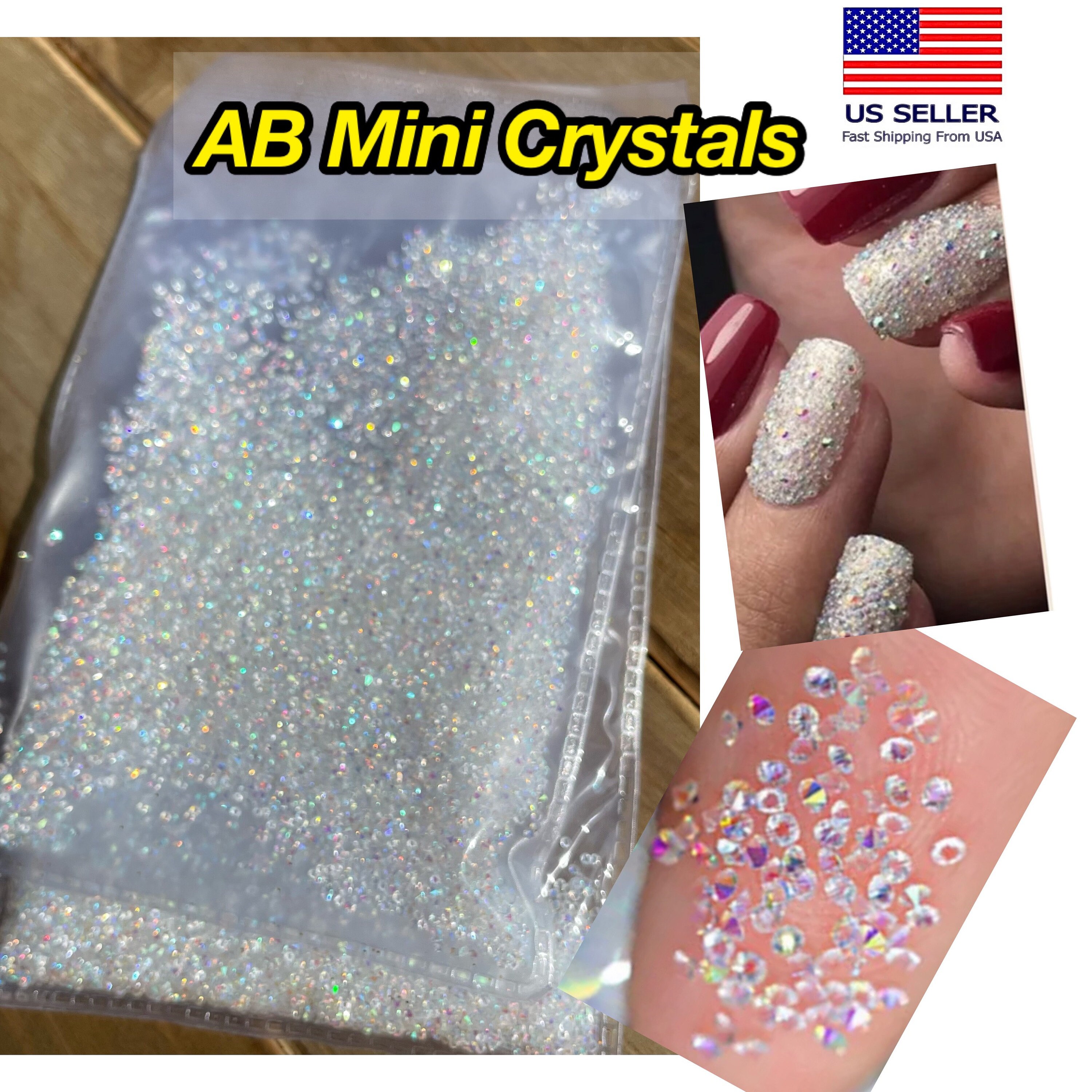 2880 Pieces Crystal Diamond Rhinestones Flat Back Round Gems Charms Stones  Rhinestones Crystals Round Beads Flat Back Glass (Gold,SS20)