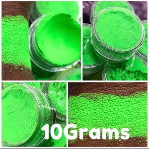 UV Glow EyeShadow Loose Pigment Neon Matte Eyeshadow color -Green 10grams