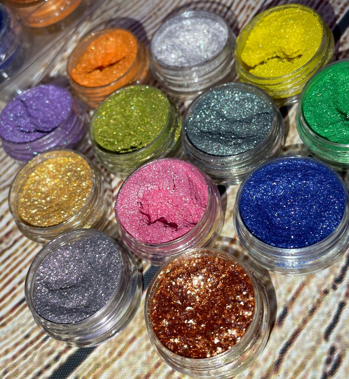12 Highly pigmented eyeshadows/SHIMMERY VEGAN Etsy
