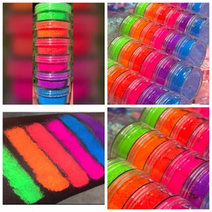 Neon Matte Eye Shadow Stackable Bright Neon Colors That Pop UV Reactive Neons