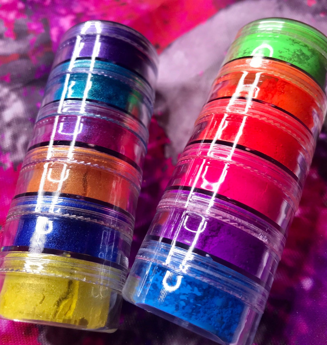 Stack Eye Shadow 6 All Ultra Bright Matte & 6 Shimmery Vibrant Eyeshadow Stacks Pigment ...