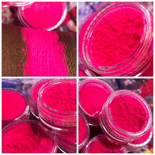 UV Glow EyeShadow Loose Pigment Neon Matte Eyeshadow color -Bright Pink