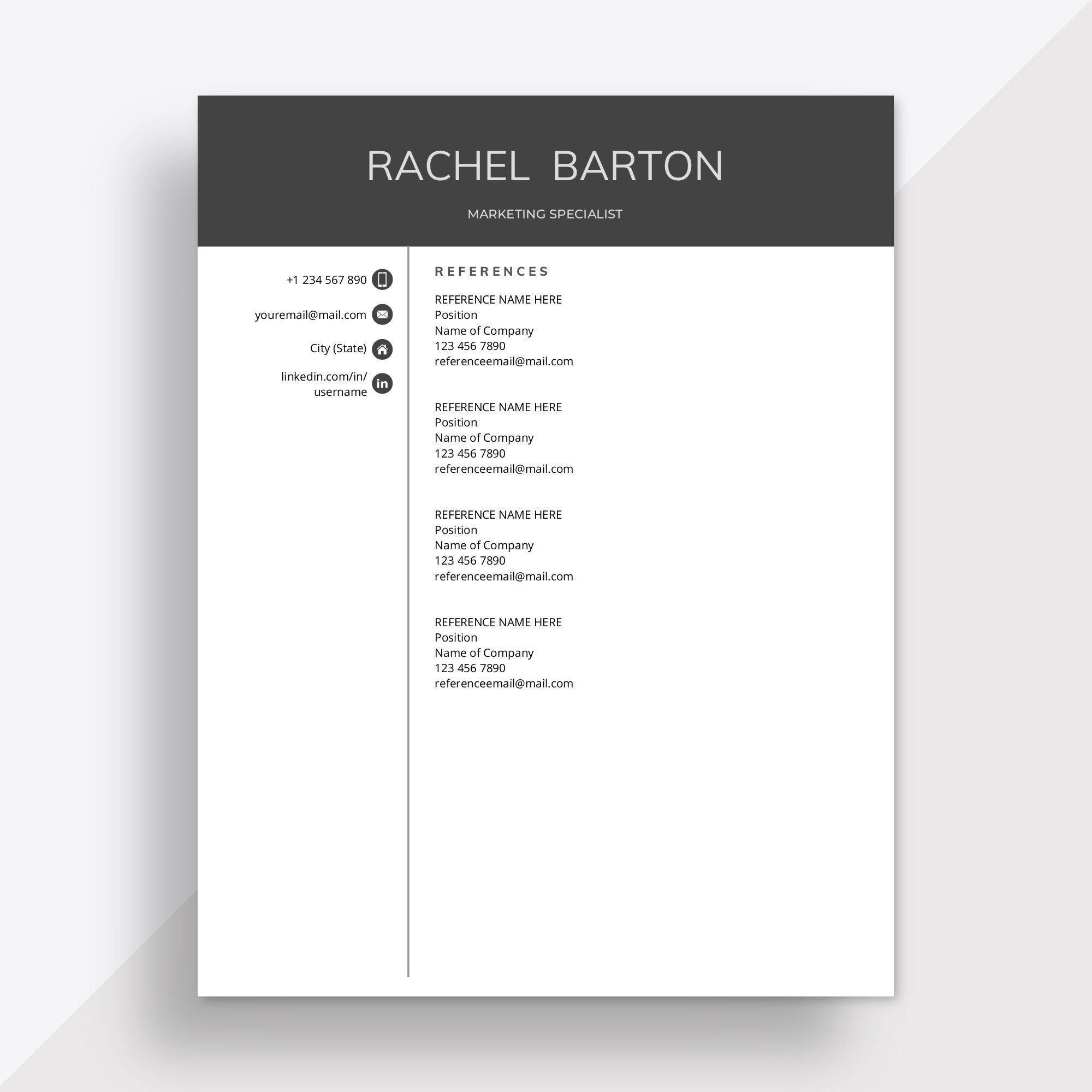 google-docs-resume-template-google-docs-cv-template-google-etsy