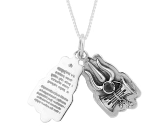 Colgante con el mantra del Señor Shiva grabado