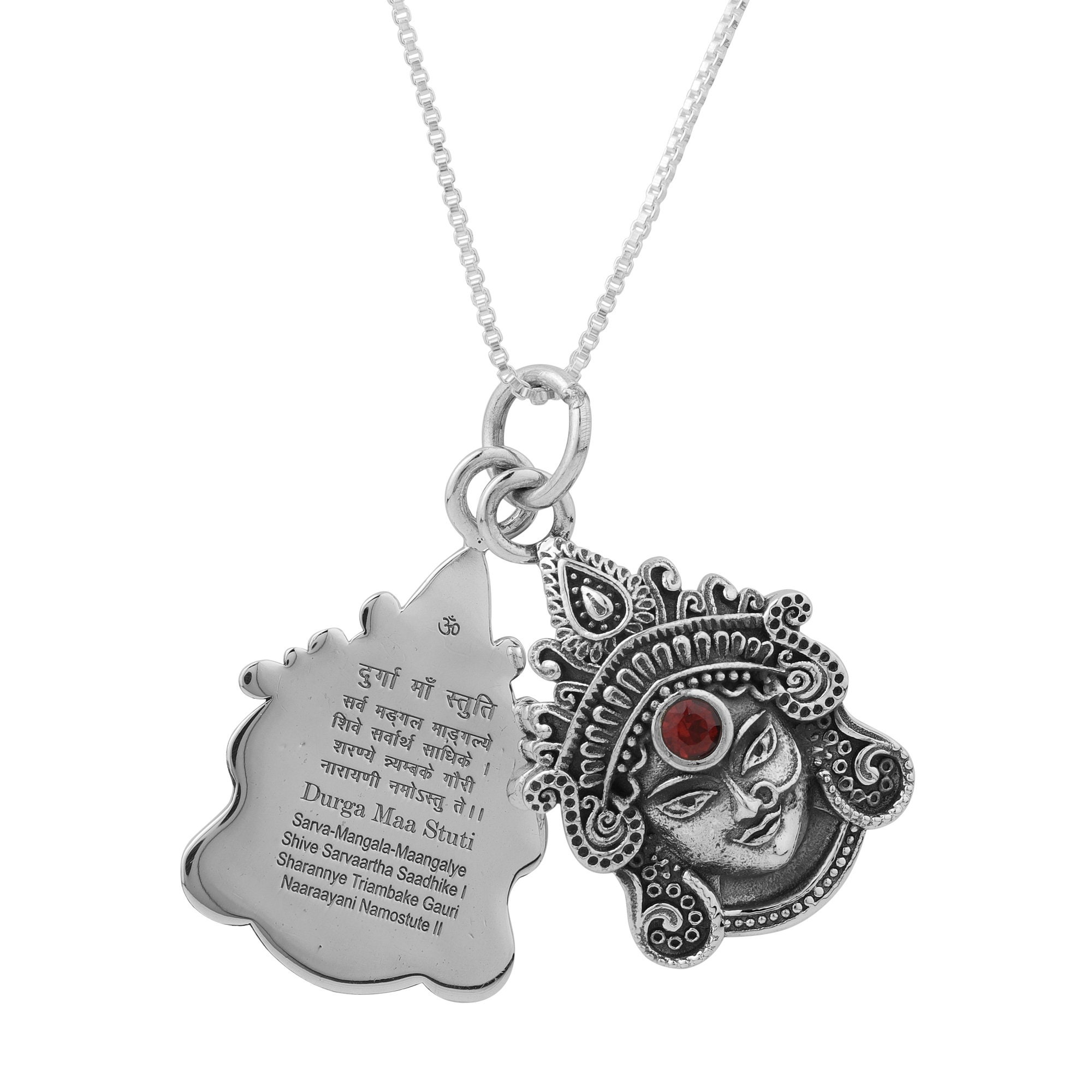 Colgante con mantra grabado de la diosa Durga