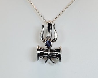 Colgante de Lord Shiva con piedra iolita