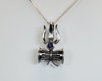 Lord Shiva Pendant with Iolite stone