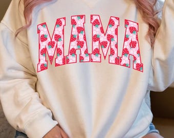 Preppy Mama Png, Preppy Strawberry Mothers Day Png, Summer Mama Png, Popular Mama Png, Girly Png, Custom Preppy Mama, Mothers Day Gift