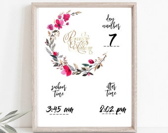 EDITABLE Ramadan Sign, Iftar Timetable Ramadan Timetable, Ramadan Decor, Ramadan DIY, Islamic Decor, Eid Decor, Iftar Whiteboard, Ramadan