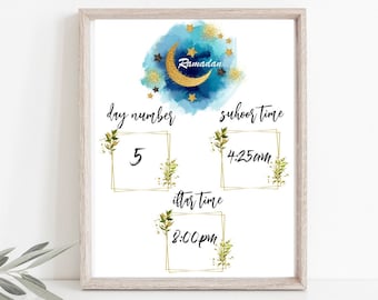 EDITABLE Ramadan Sign, Iftar Timetable Ramadan Timetable, Ramadan Decor, Ramadan DIY, Islamic Decor, Eid Decor, Iftar Whiteboard, Ramadan