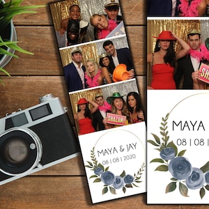 EDITABLE Photo Booth Template, Photo Booth Template, Customized Photo Strip, 2x6 Photo Booth Design, 2x6 Prints, Wedding Photo Booth Design