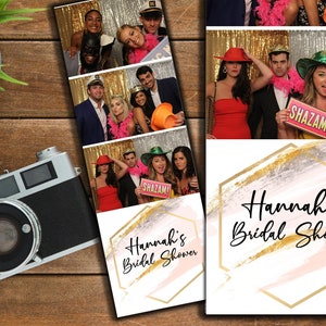 EDITABLE Photo Booth Template, Photo Booth Template, Customized Photo Strip, 2x6 Photo Booth Design, 2x6 Prints, Bridal Shower Photo Booth