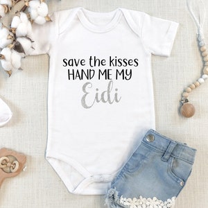 Eid Onesie, First Eid Onesie, Eid Clothes, Islamic Eid Clothes, My First Eid, Eid Bodysuit, Eid Mubarak, Newborn Eid Outfit, Pandemic, Eidi image 1