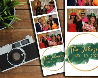 EDITABLE Photo Booth Template, Photo Booth Template, Customized Photo Strip, 2x6 Photo Booth Design, 2x6 Prints, Wedding Photo Booth