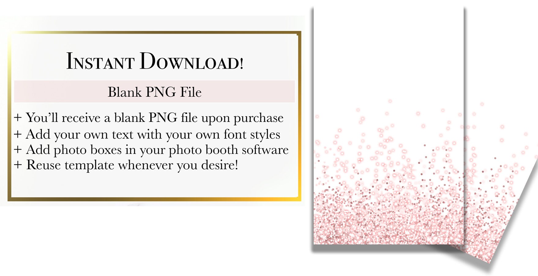 Editable Booth Design EDITABLE Photo Booth Template, Photo Booth Template, Customized Photo ...