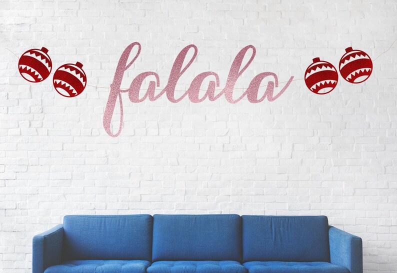 Falala Banner Holiday Party Christmas Banner Holiday Banner Christmas Party Christmas Theme Event Falalala