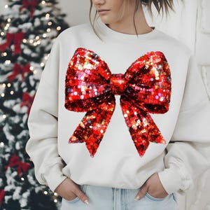 Merry Christmas Png, Christmas Bow Png, Glitter Bow Png, Christmas Coquette Bow Png, Christmas Shirt Design, Merry and Bright  Png, Red bow