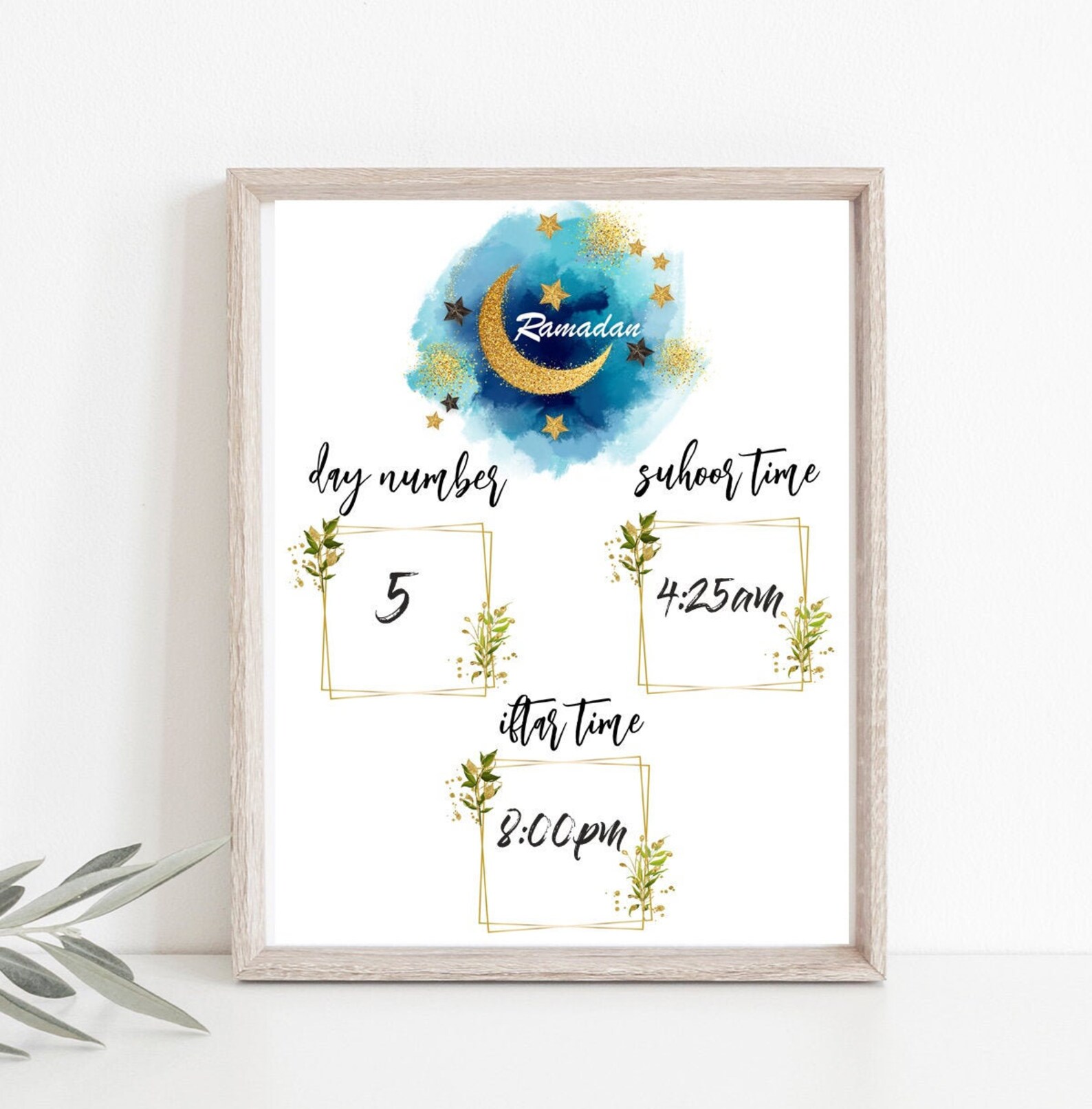 EDITABLE Ramadan Sign Iftar Timetable Ramadan Timetable - Etsy