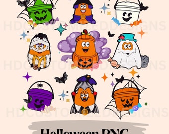Spooky Nuggets Meal Bucket Halloween PNG, Sublimation, Spooky Buckets PNG Instant Download, T-Shirt Graphic, Transfer, Trendy, Halloween PNG