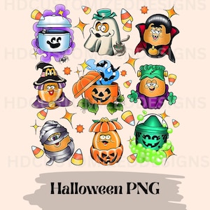 Spooky Nuggets Meal Bucket Halloween PNG, Sublimation, Spooky Buckets PNG Instant Download, T-Shirt Graphic, Transfer, Trendy, Halloween PNG
