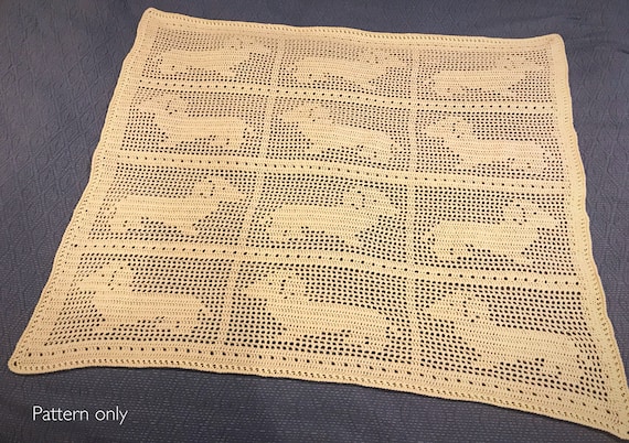 Daschund Crochet Blanket Pattern