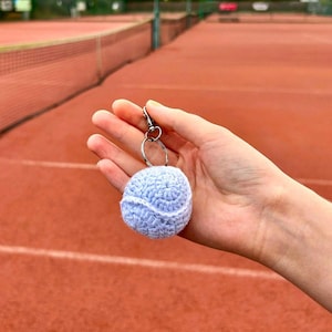Crochet Tennis Ball Keychain: Amigurumi Sports Bag Charm