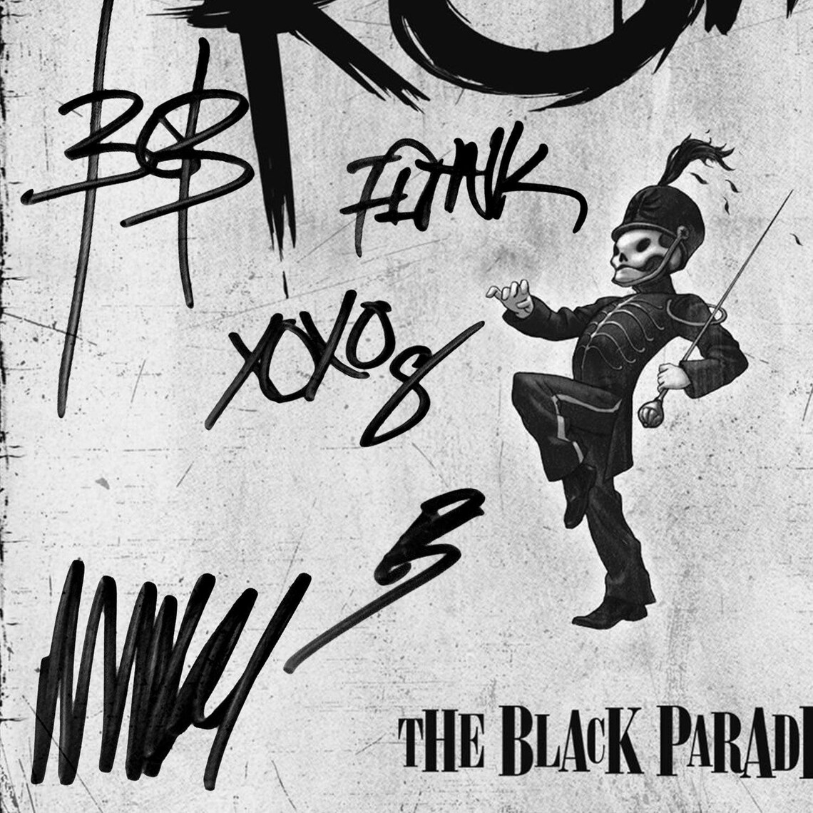 My Chemical Romance The Black Parade LP Cover Limited Signature Edition 