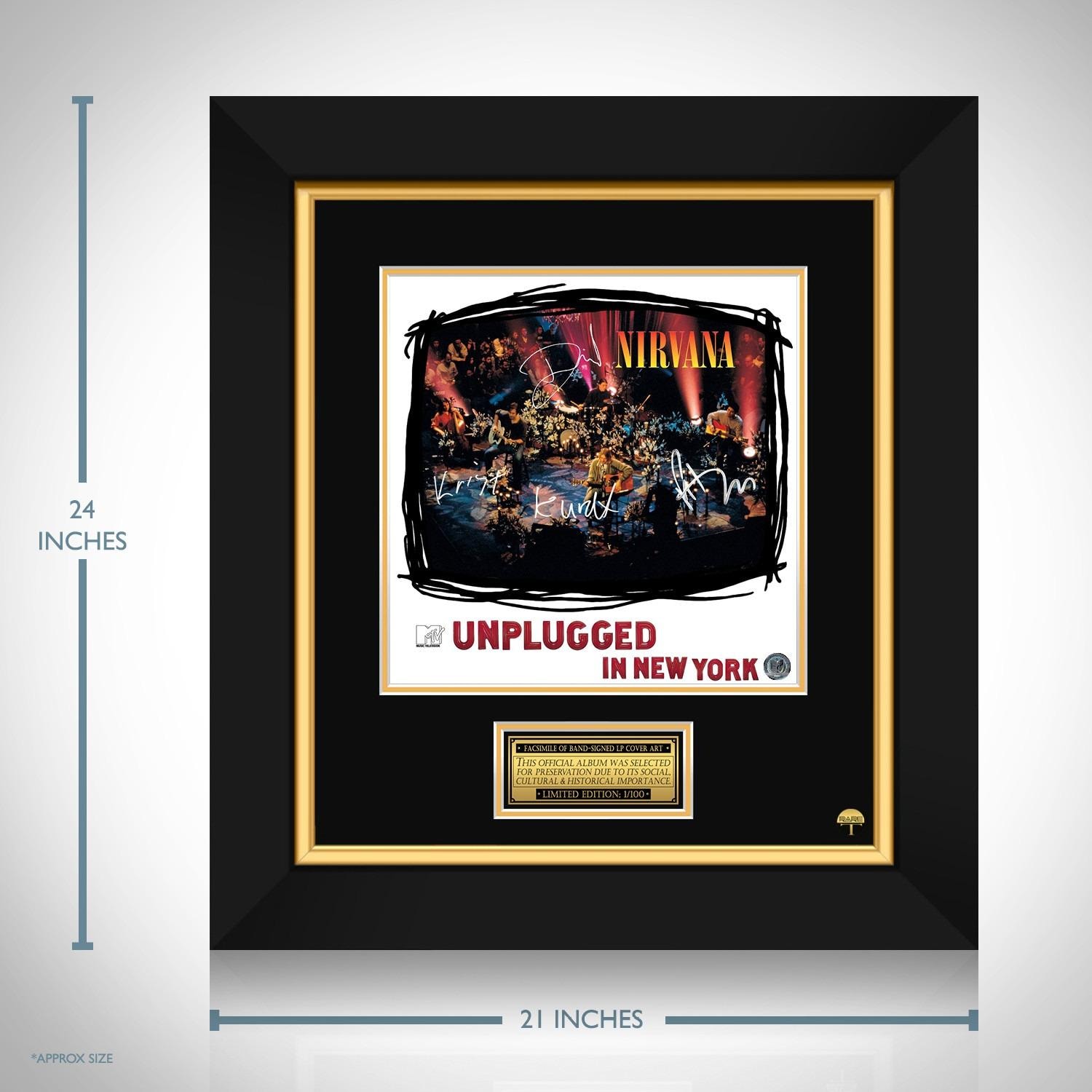 Nirvana MTV Unplugged in New York LP Cover Limited Signature