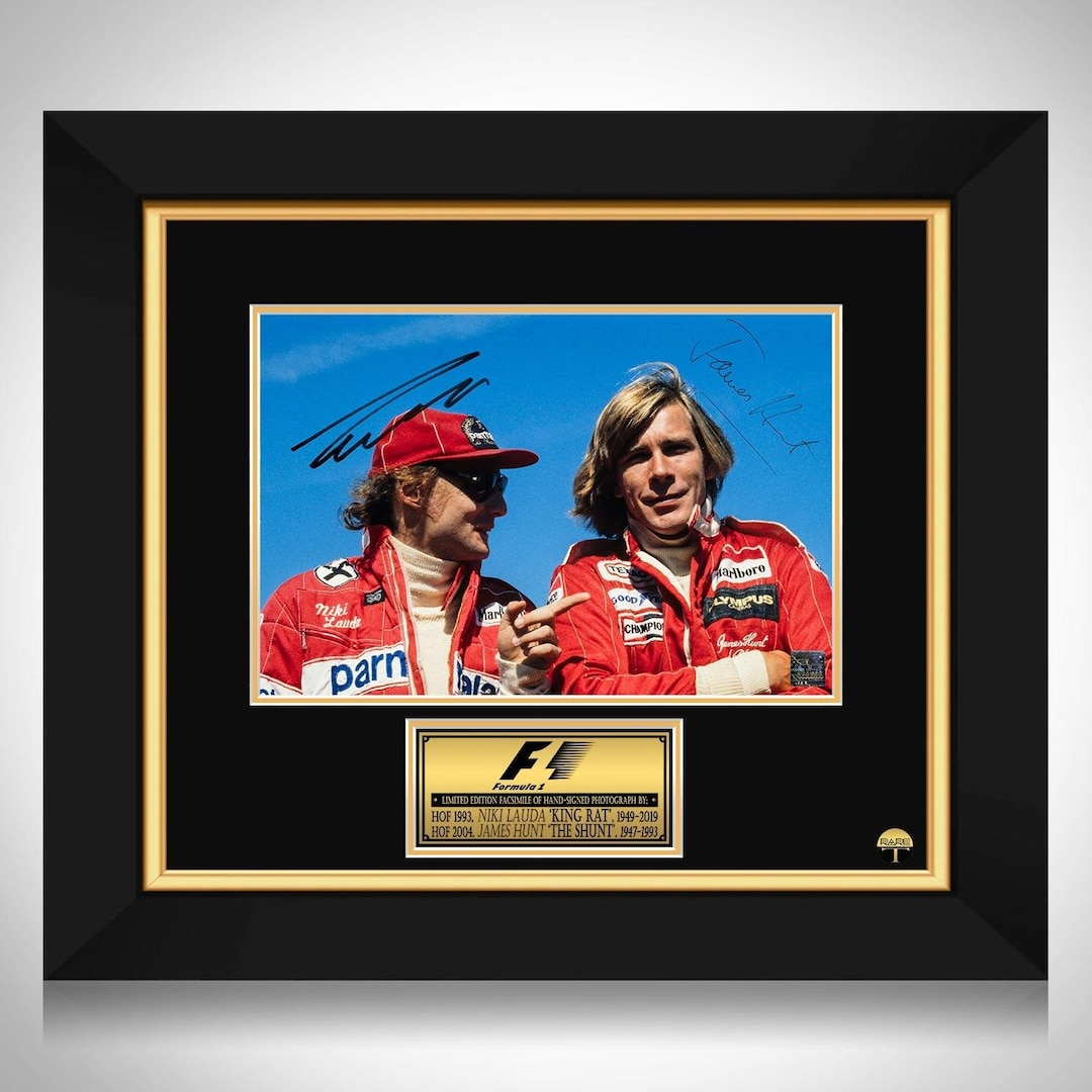 Niki Lauda & James Hunt Epic Rivalry Legends Photo Limited Signature ...