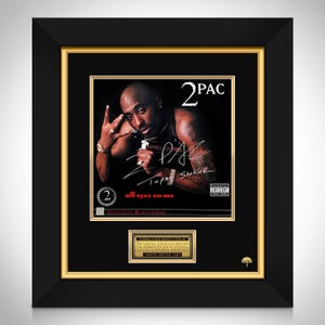 Capa de LP 2PAC All Eyez on Me Edição Limitada com Moldura Personalizada