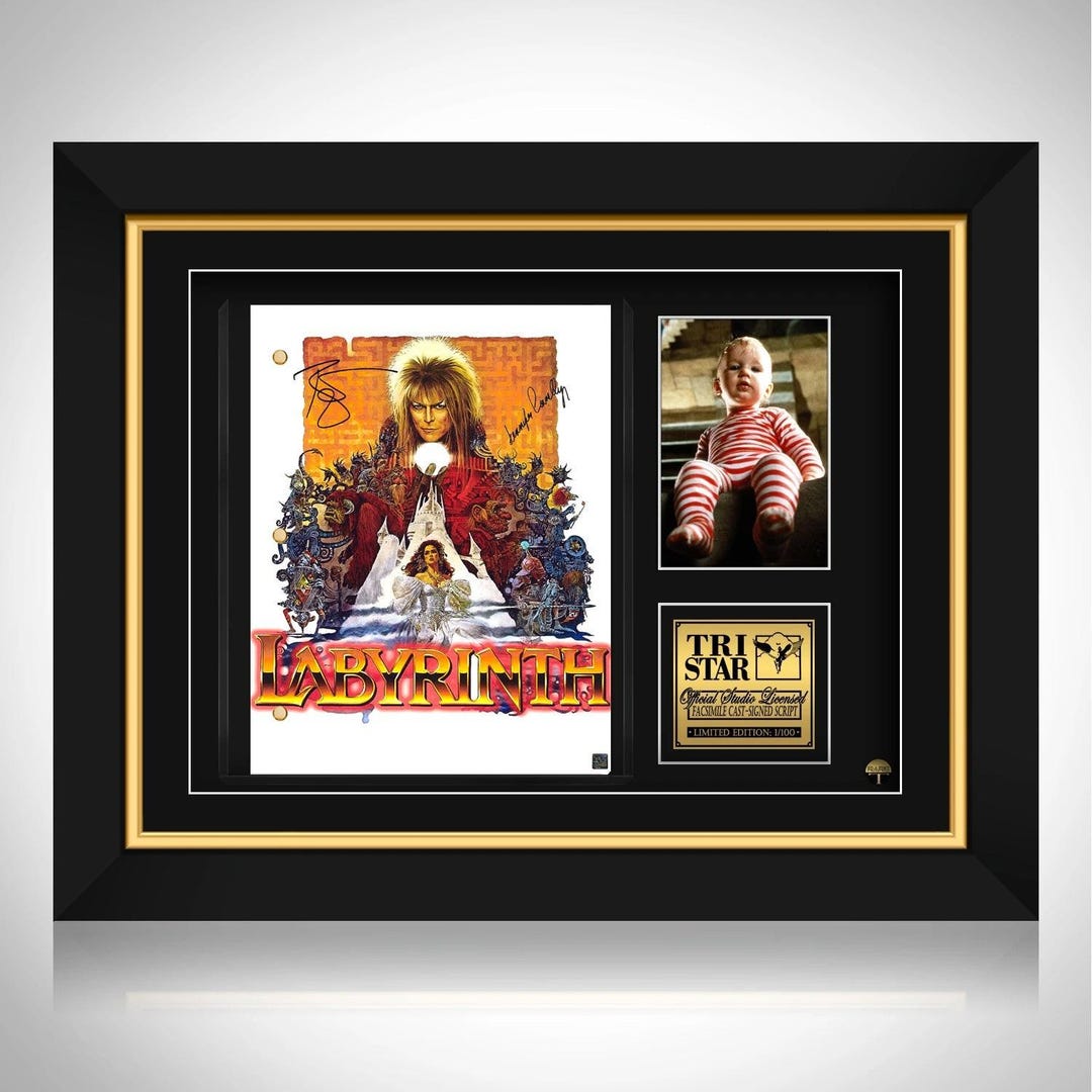 Labyrinth Movie Script Limited Signature Edition Custom Frame - Etsy