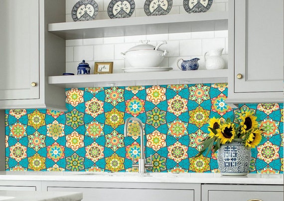 Mosaic Kitchen Backsplash Tiles DIY kitchen Backsplash | Etsy