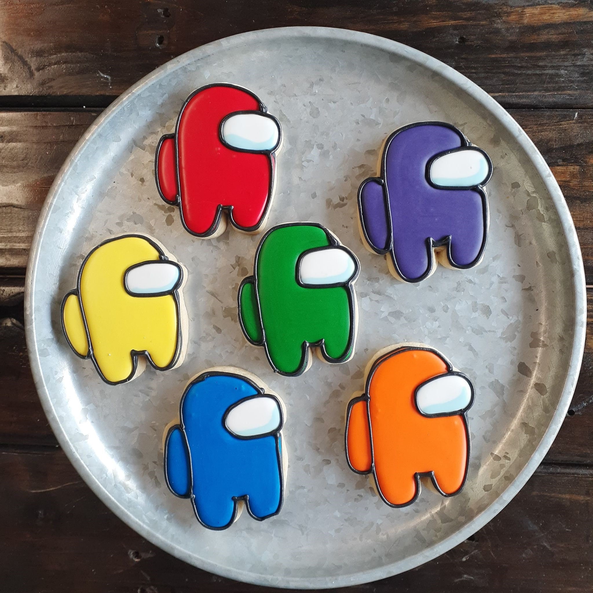 Among Us Sugar Cookies | 1 Imposter Cookie | Among Us Birthday Cookie…