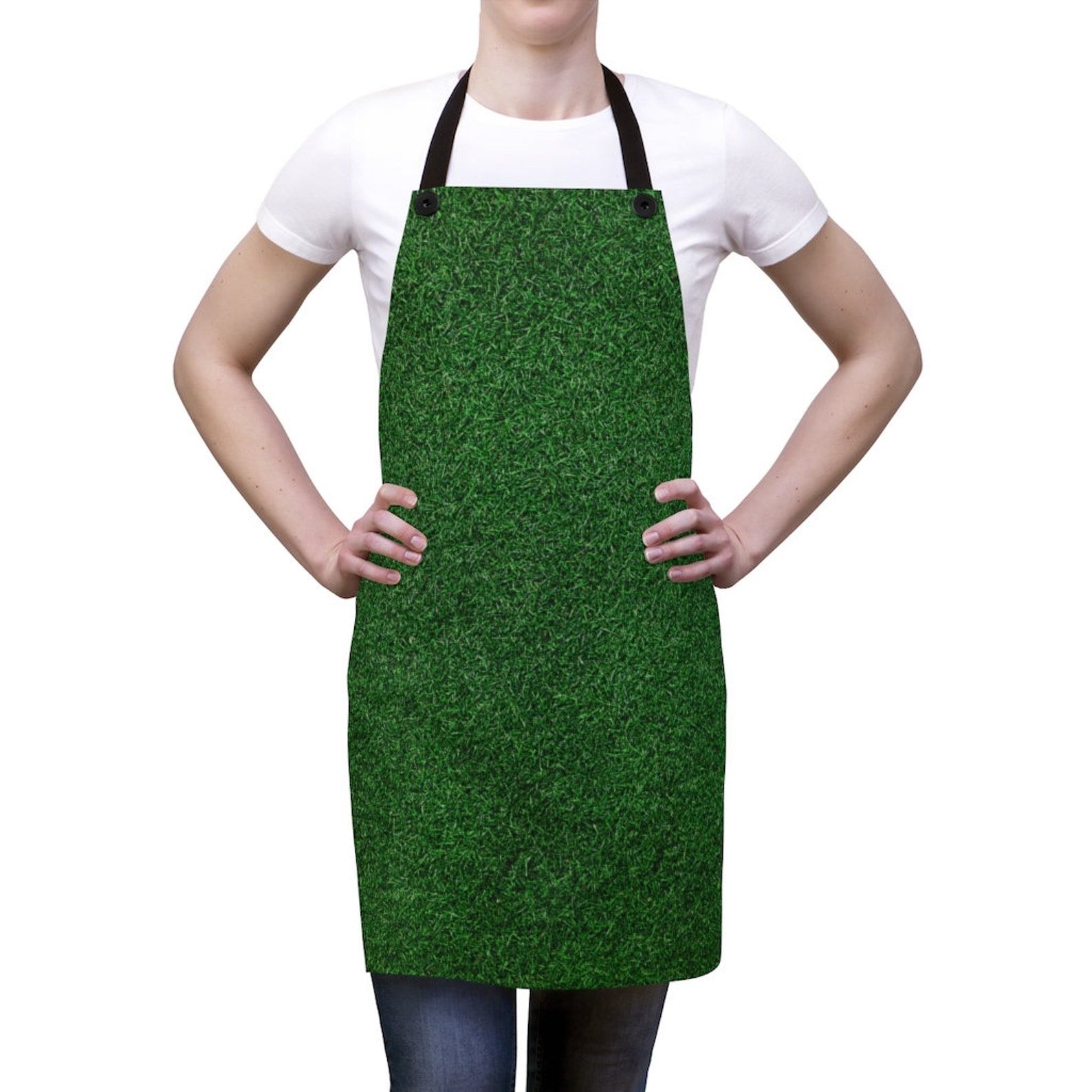 Gardening Apron / Green Grass Print / Gardener Apron / Perfect Etsy