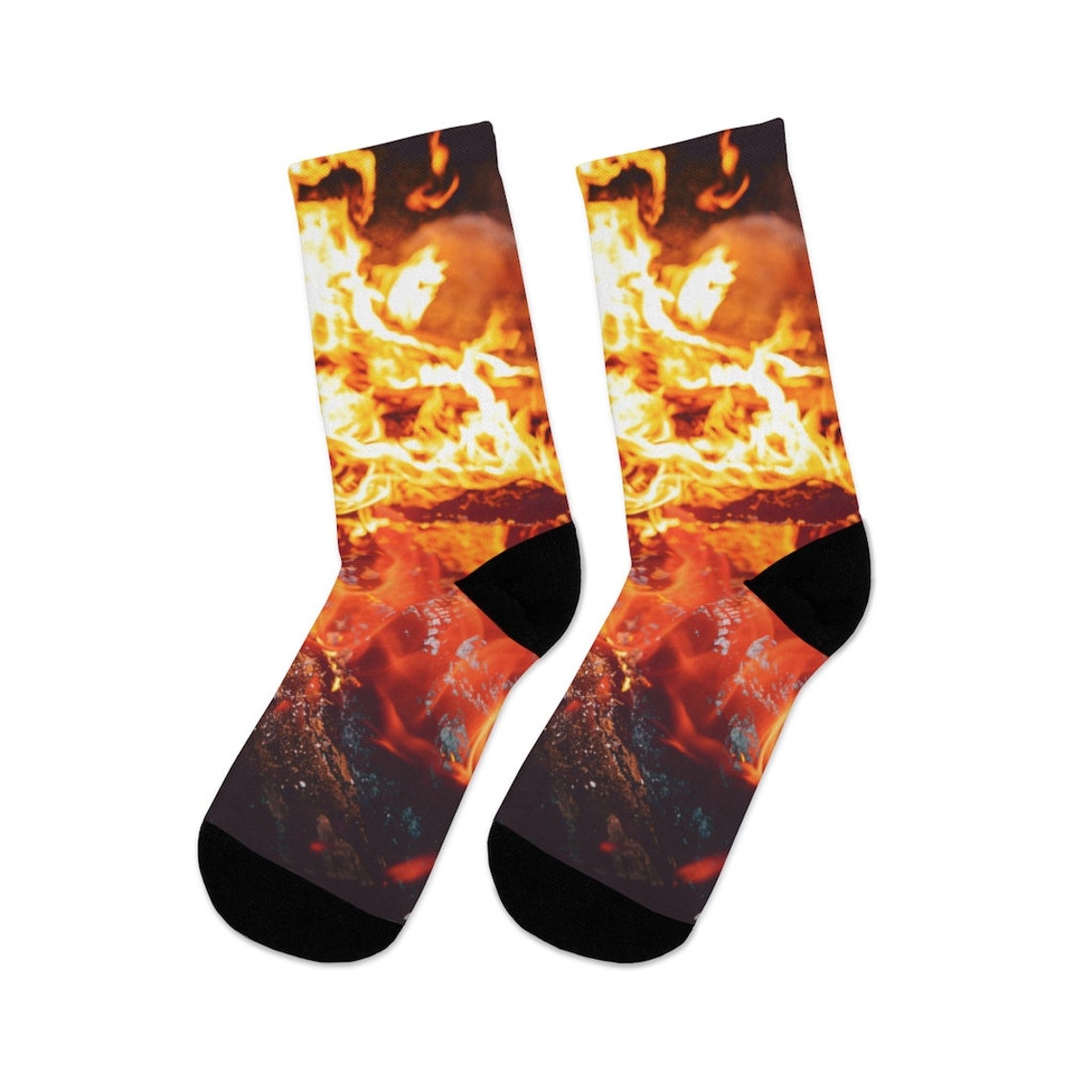 Hot Fire Socks / Toasty Toes / Super Comfy Socks / Burning Etsy