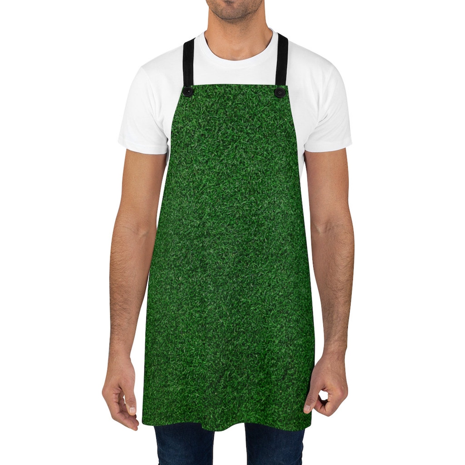 Gardening Apron / Green Grass Print / Gardener Apron / Perfect Etsy