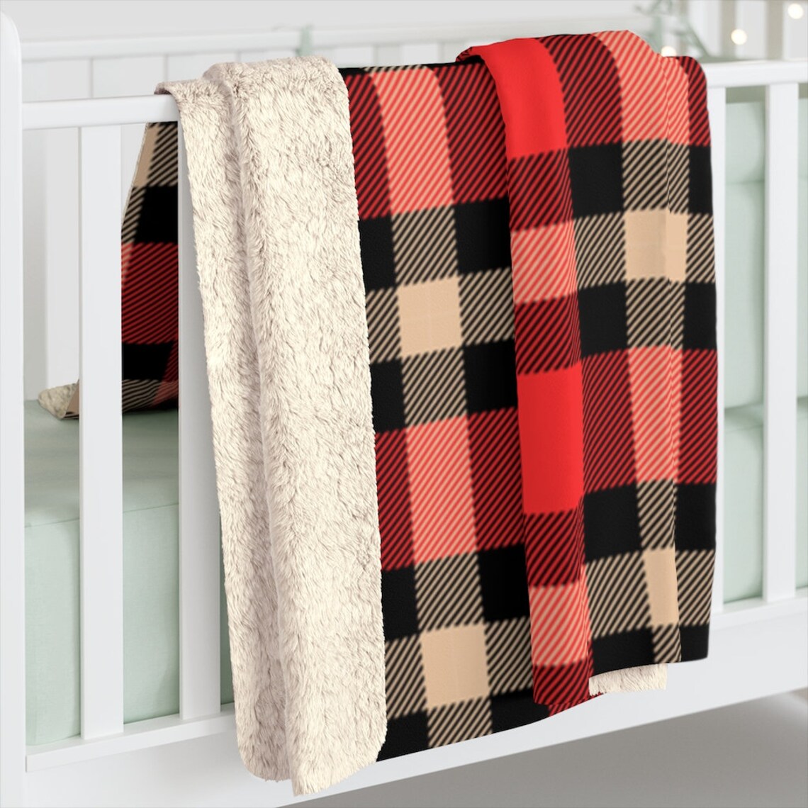 Timeless Red Plaid Lightweight Blanket / Red Check Plaid Etsy