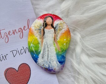 Pocket Guardian Angel * Rainbow * 5 x 3.5 cm