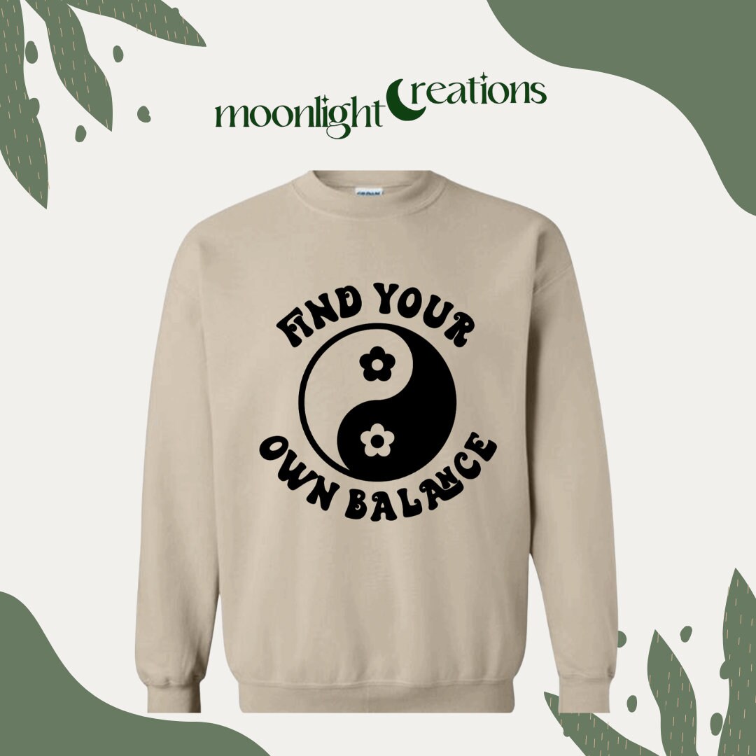 PUFFY Find Your Own Balance Flowers Unisex Hoodie/Crewneck/T-Shirt