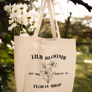 It Ends With Us - Lily Bloom's Floral Shop Zipper Tote Bag