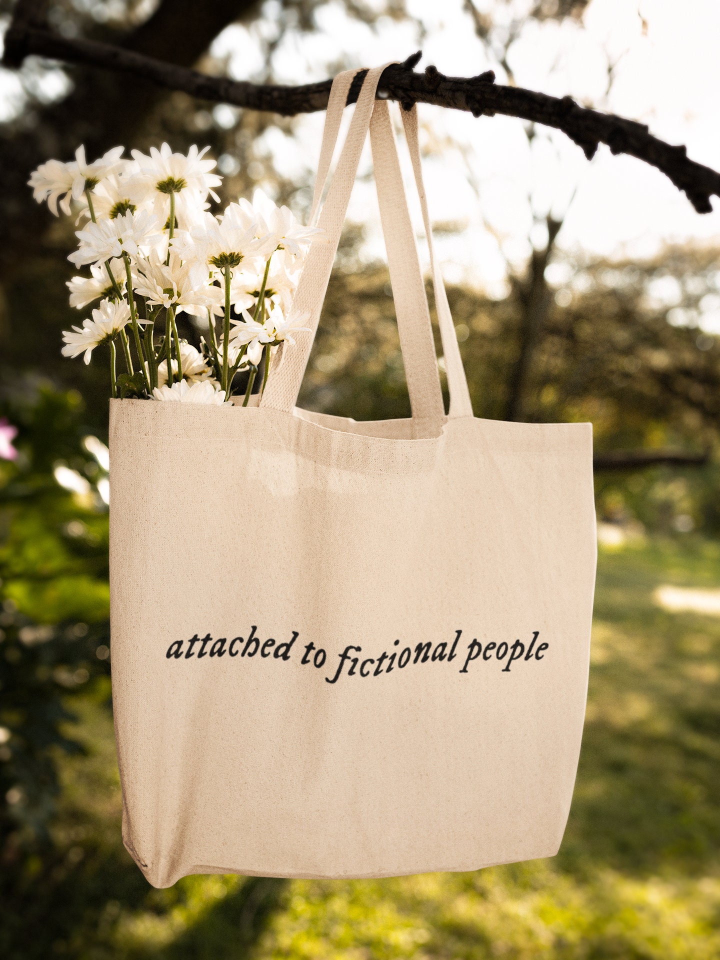 Attached To Fictional People Zipper Tote Bag