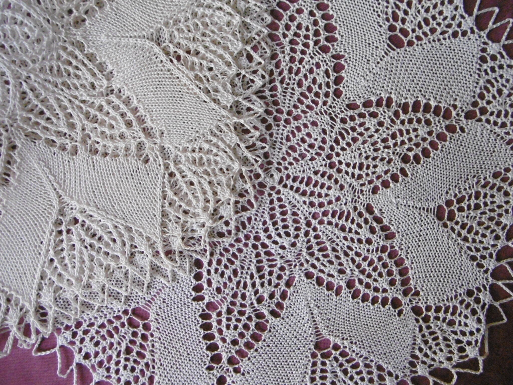 2 Centres ou Dessous de Coupe en Dentelle Aux Aiguilles